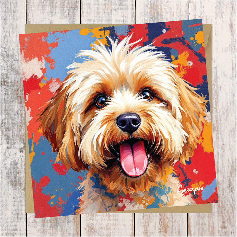 Cavapoo Art Card