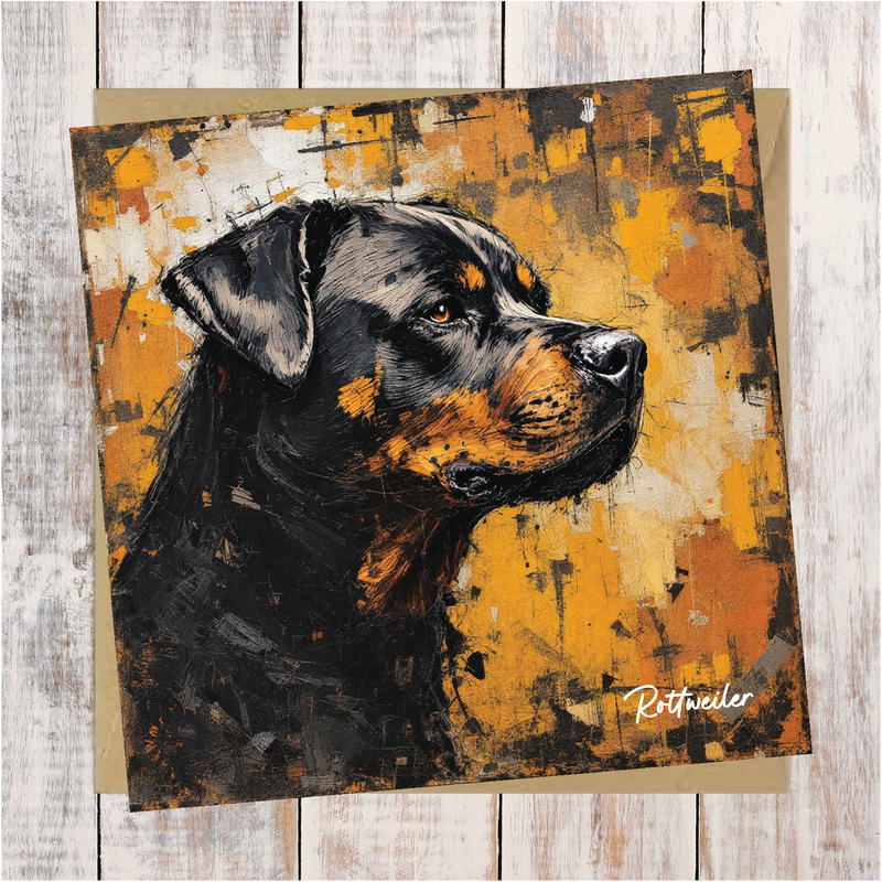 Rottweiler Art Card
