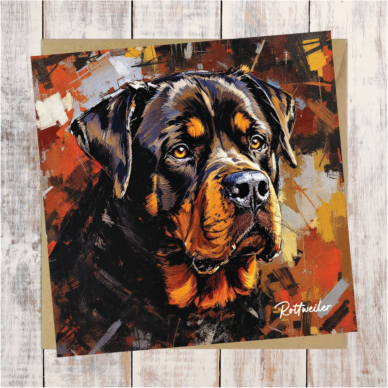 Rottweiler Art Card