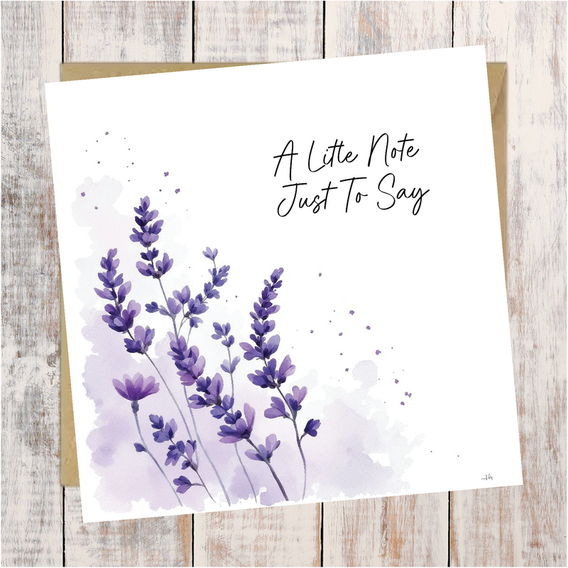 A Little Note Just To Say Greeting Card