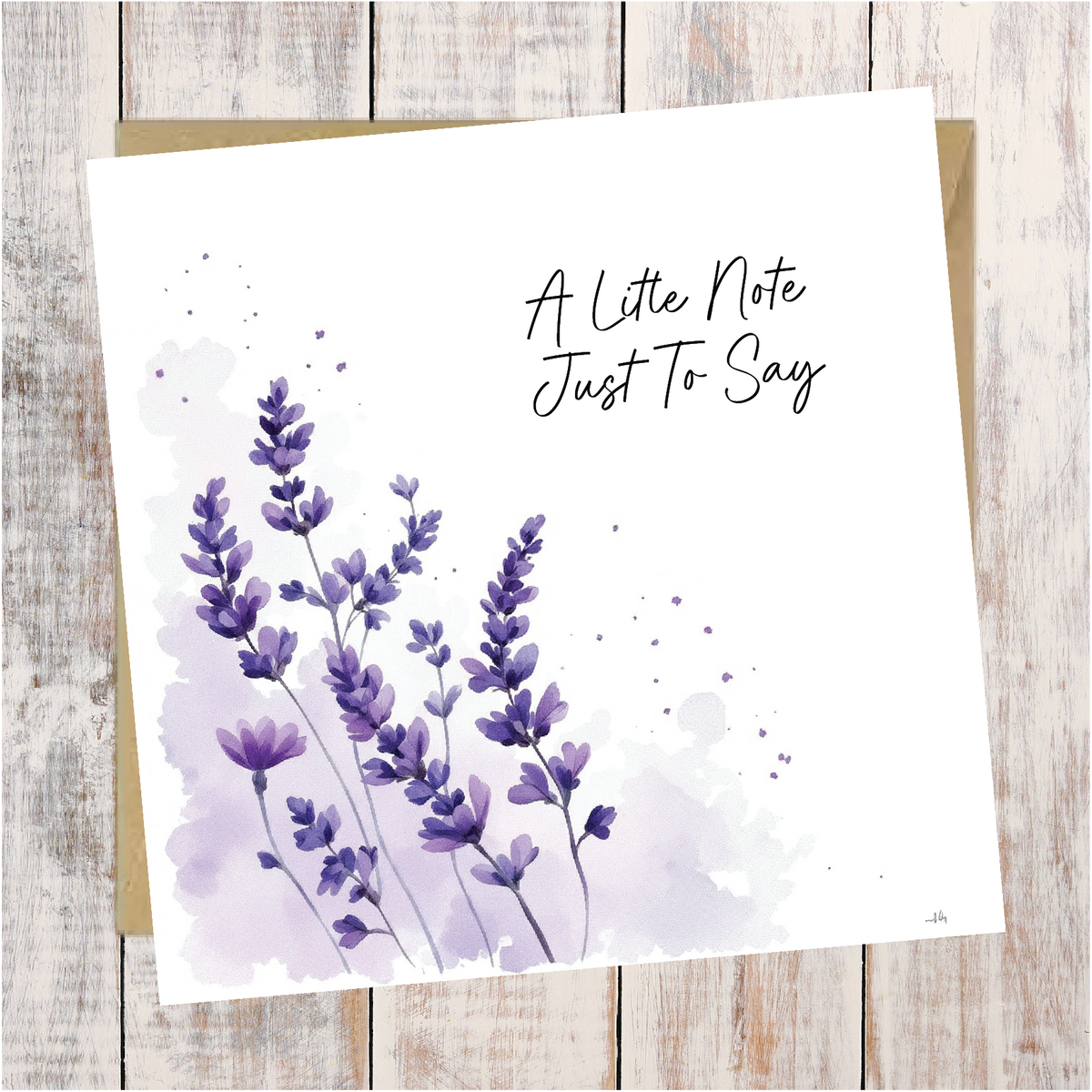 A Little Note Just To Say Greeting Card — Red Robin Gifts