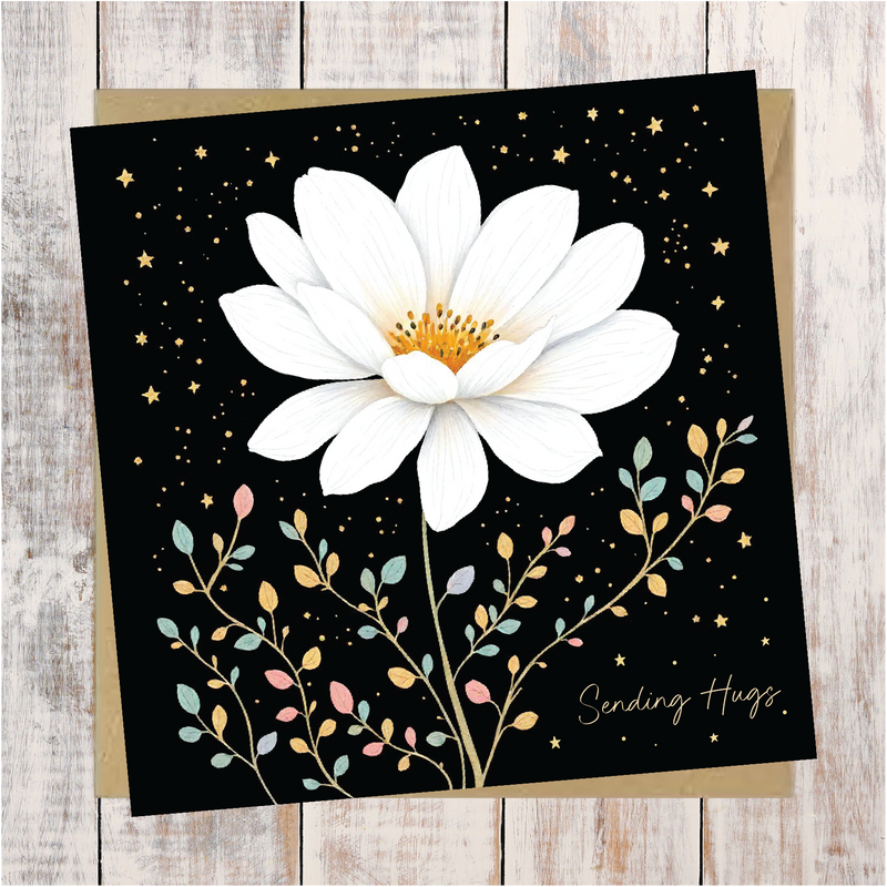 SENDING HUGS GREETINGS CARD