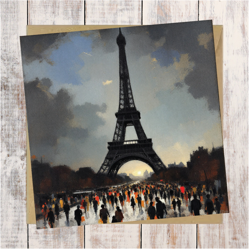1940's Paris Art Card