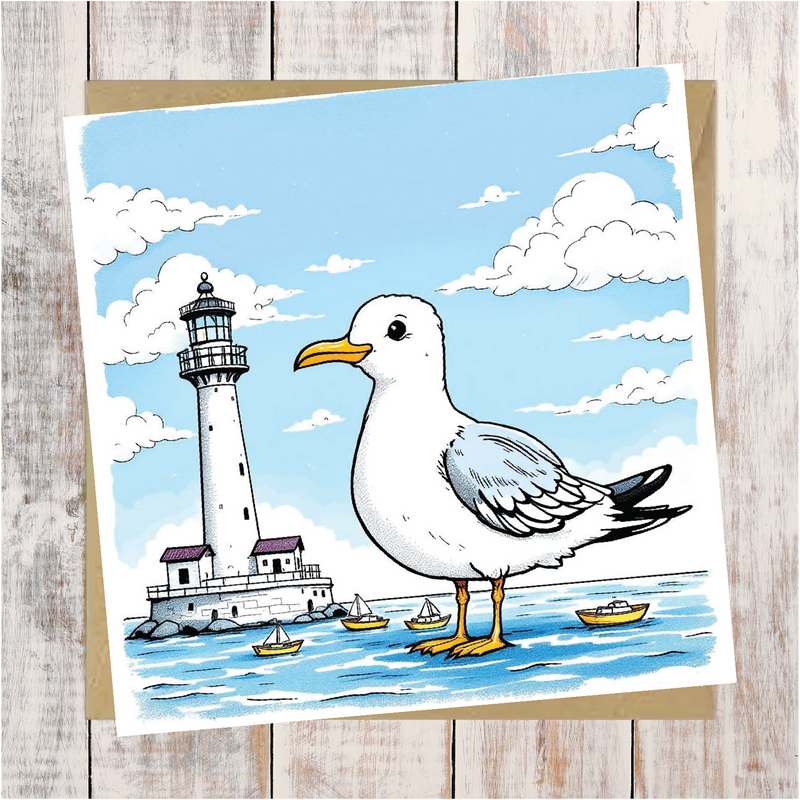 Seagull Greeting Card