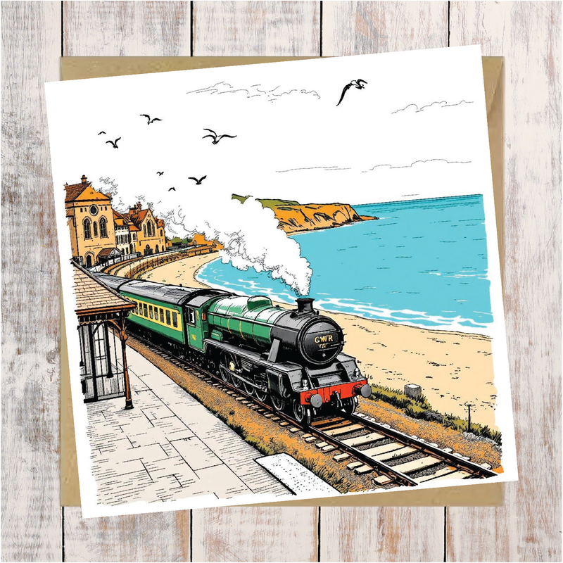 GWR Train Greeting Card