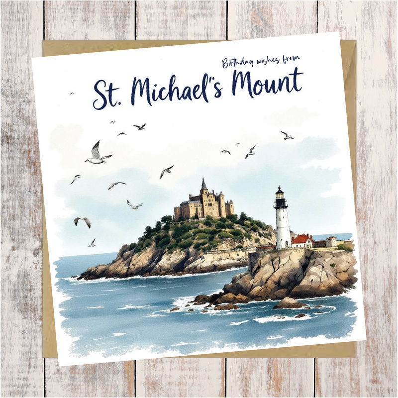 Birthday Wishes From St Michael's Mount Greeting Card