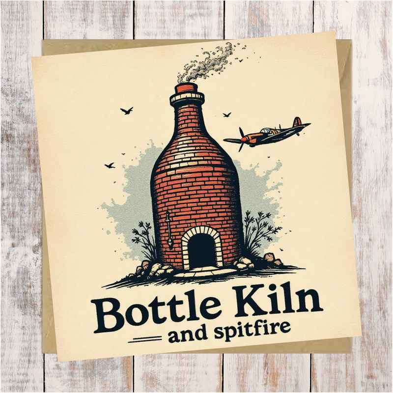 Bottle Kiln And Spitfire Greeting Card