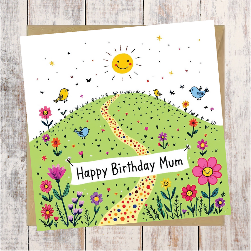 Happy Birthday Mum Greeting Card