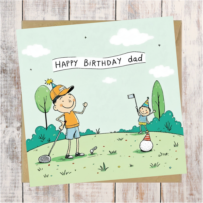 Happy Birthday Dad Greeting Card
