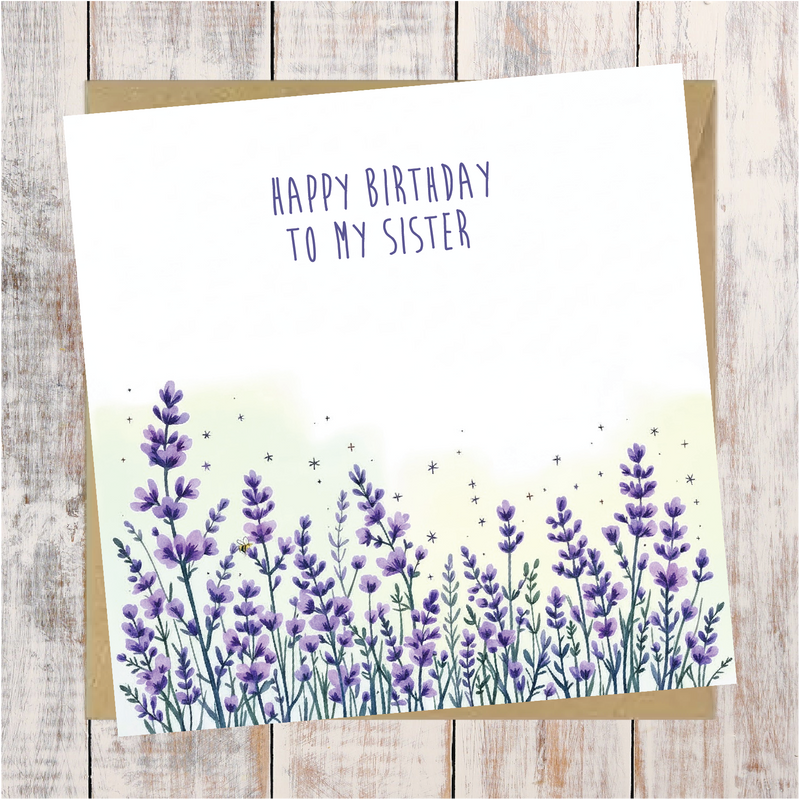 Happy Birthday To My Sister Greeting Card