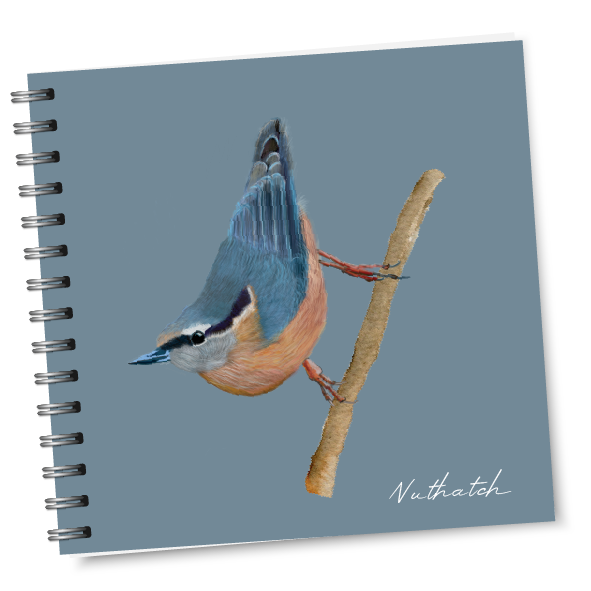 Sammy's Nuthatch Sq Notebook