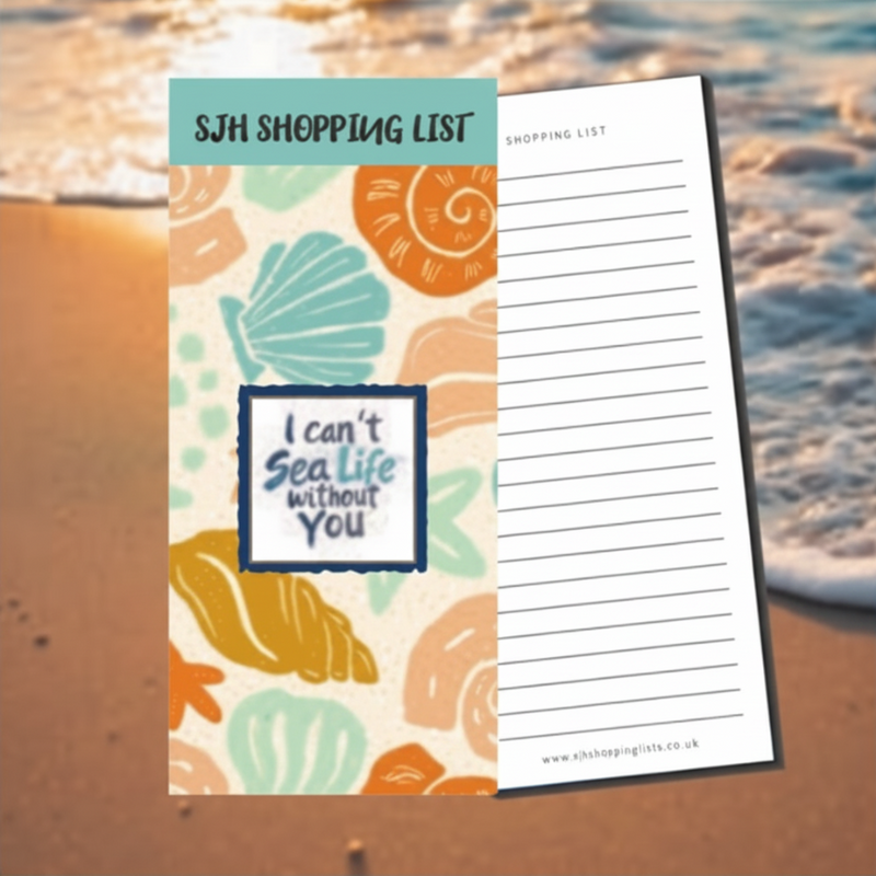I Cant Sea Life Without You Magnetic Shopping List
