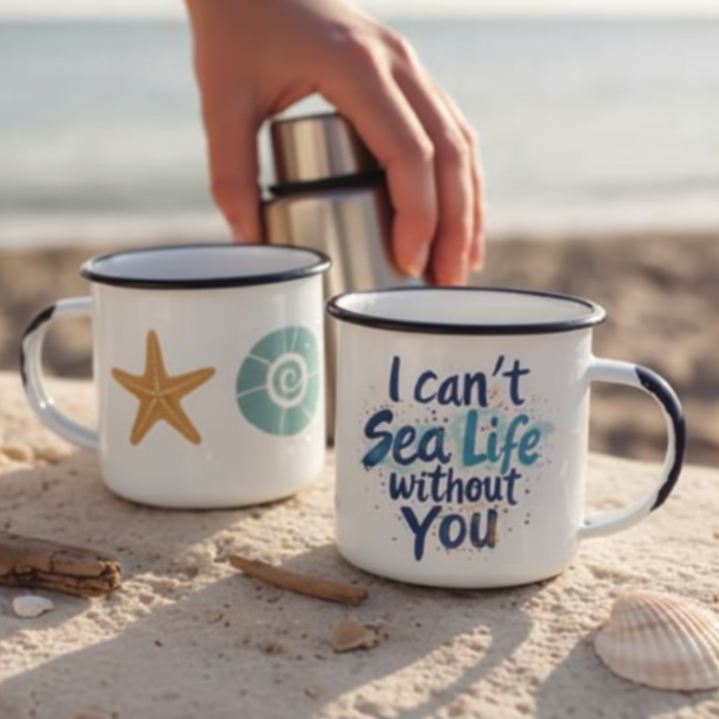 I Cant Sea Life Without You Tin Mug