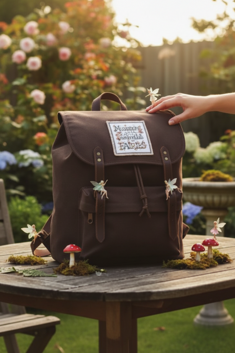 Mushrooms Are Like Umbrellas For Fairies Twin Handle Roll Top Laptop Backpack