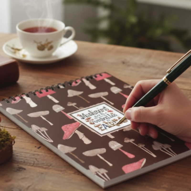Mushrooms Are Like Umbrellas For Fairies A5 Notebook