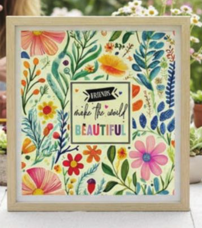 Friends Make The World Beautiful Framed Print