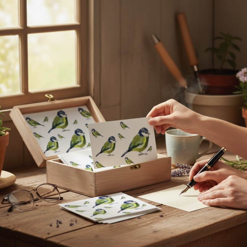 Blue Tit Set Of 6 Notecards