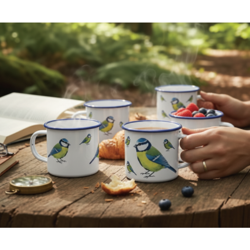 Blue Tit Tin Mug