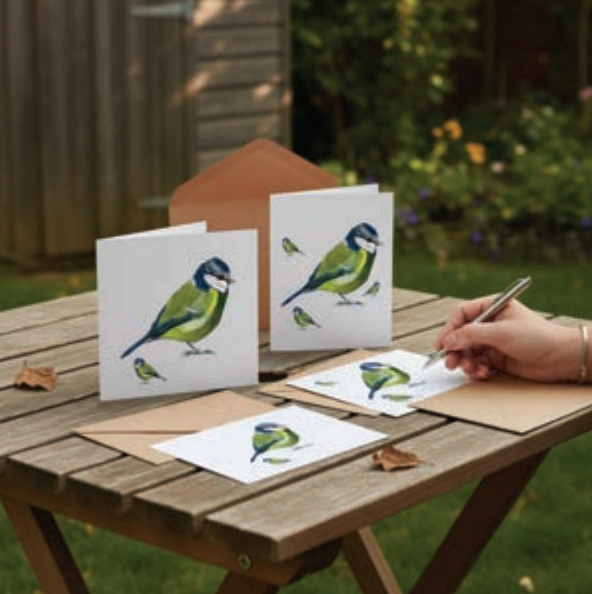 Blue Tit Set Of 8 Notecards