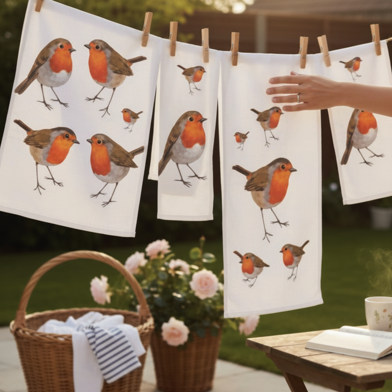 Robin Tea Towel