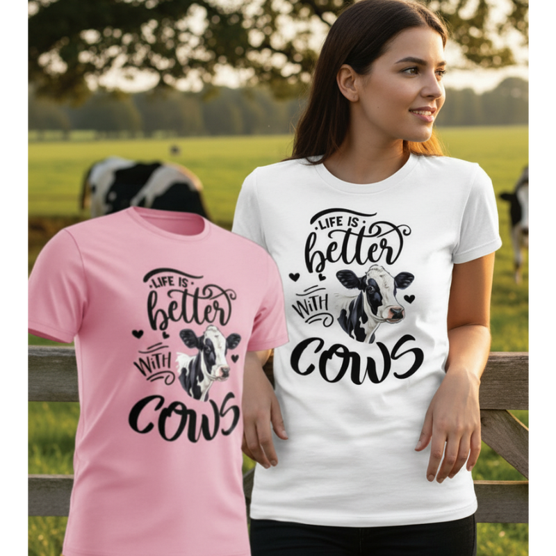Life Is Better With Cows T-Shirt