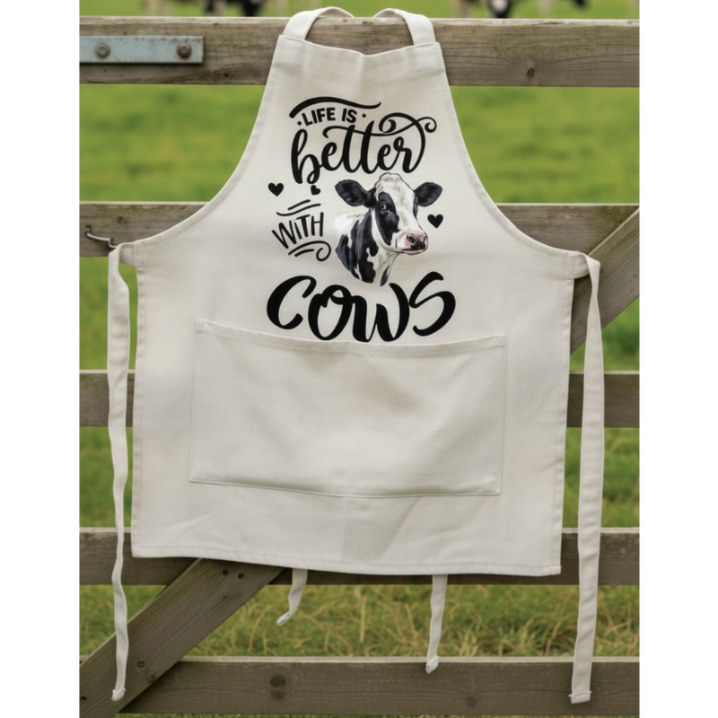 Life Is Better With Cows Apron