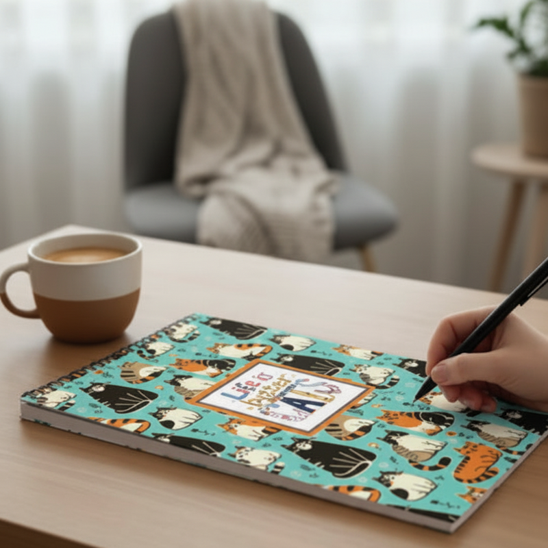 Life Is Better With Cats A5 Notebook