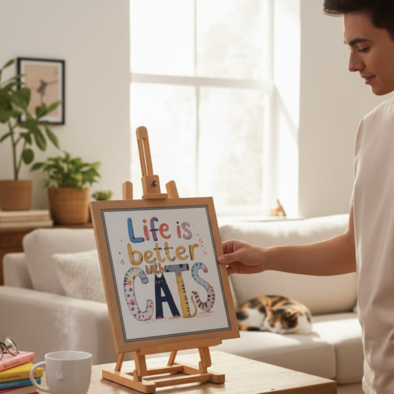 Life Is Better With Cats Framed Print