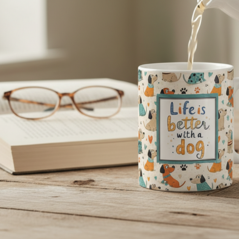 Life Is Better With Dogs Mug