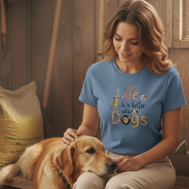 Life Is Better With Dogs T-Shirt