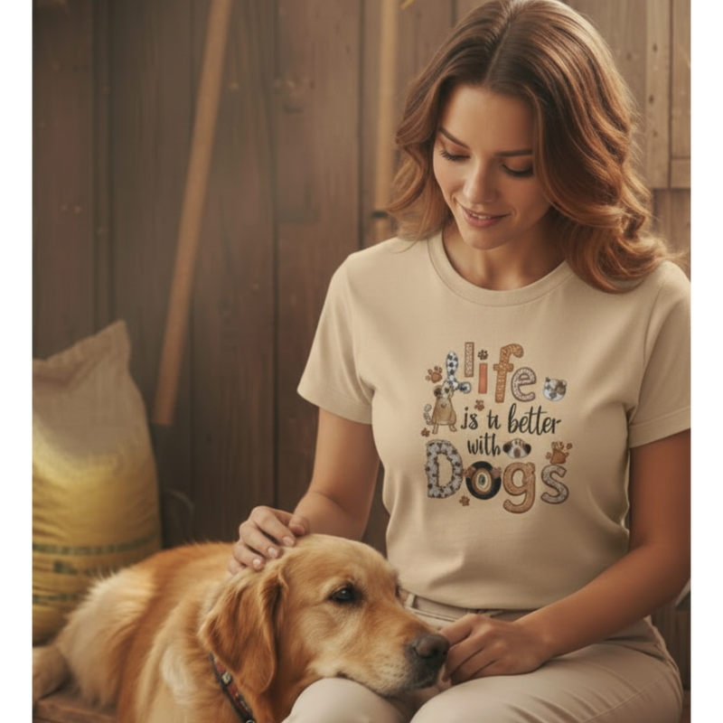 Life Is Better With Dogs T-Shirt