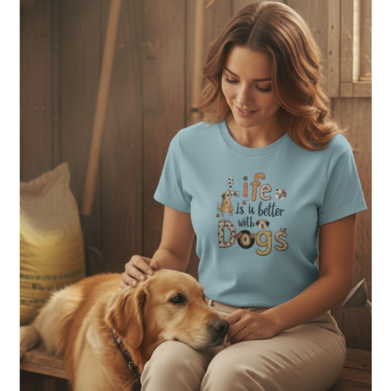 Life Is Better With Dogs T-Shirt
