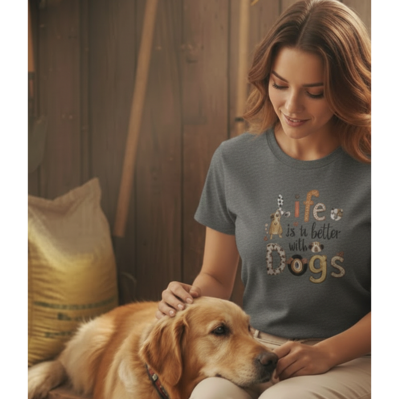 Life Is Better With Dogs T-Shirt