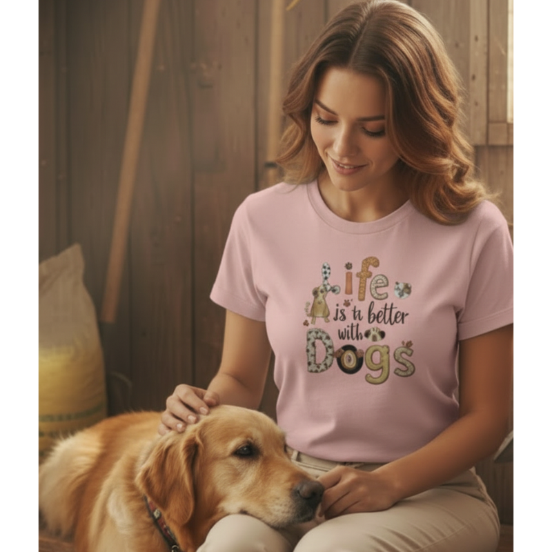 Life Is Better With Dogs T-Shirt