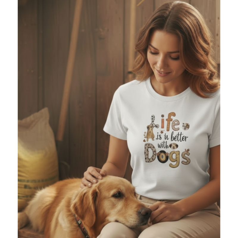 Life Is Better With Dogs T-Shirt
