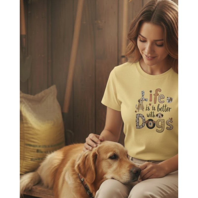 Life Is Better With Dogs T-Shirt