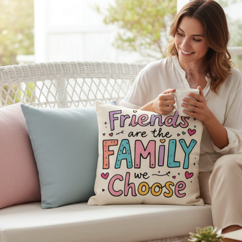 Friends Are The Family You Choose Cushion
