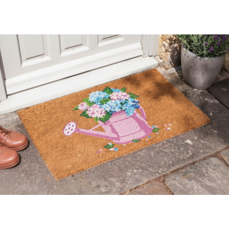 Watering Blooms Door Mat