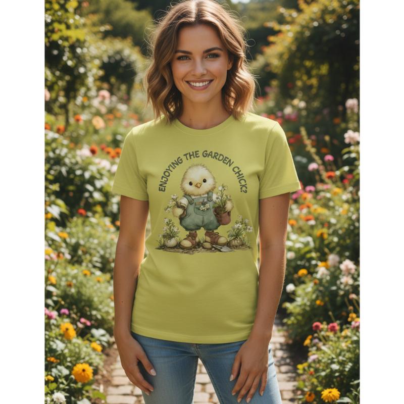 Enjoying The Garden Chick T-Shirt