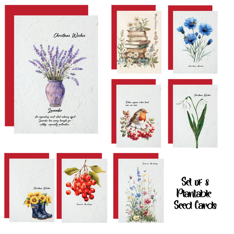 Plantable Seeds Card Set of 8