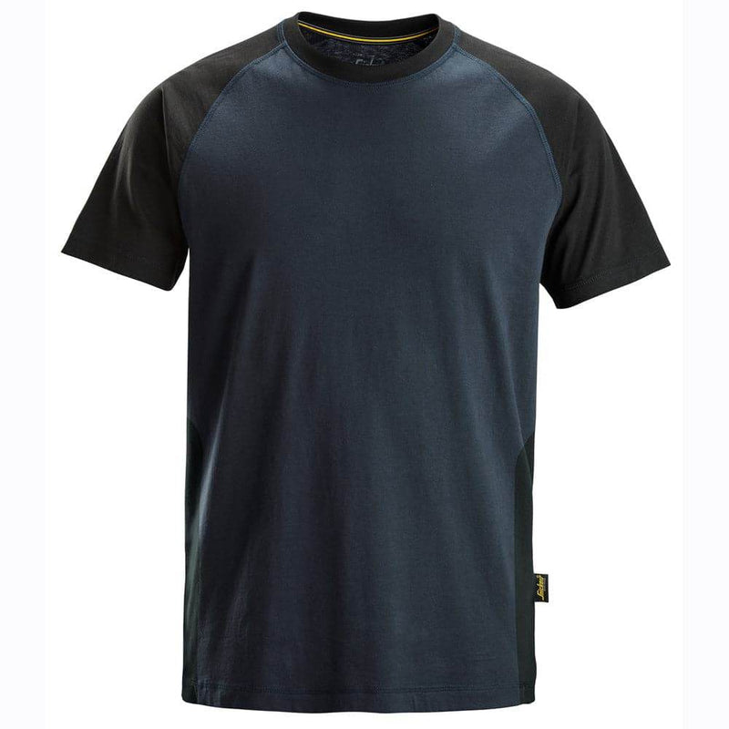 Snickers 2550 Two-Coloured Short Sleeve Cotton T-Shirt