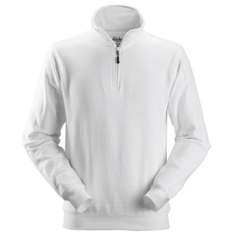 Snickers 2818 ½ Zip Work Sweatshirt White XL