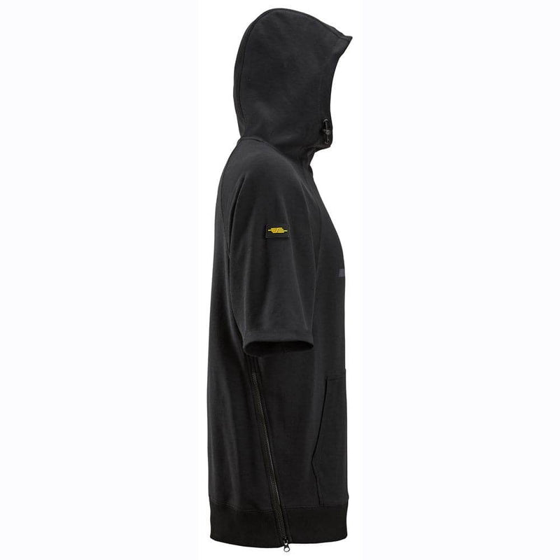 Snickers 2850 Logo Short Sleeve Hoodie Sweatshirt