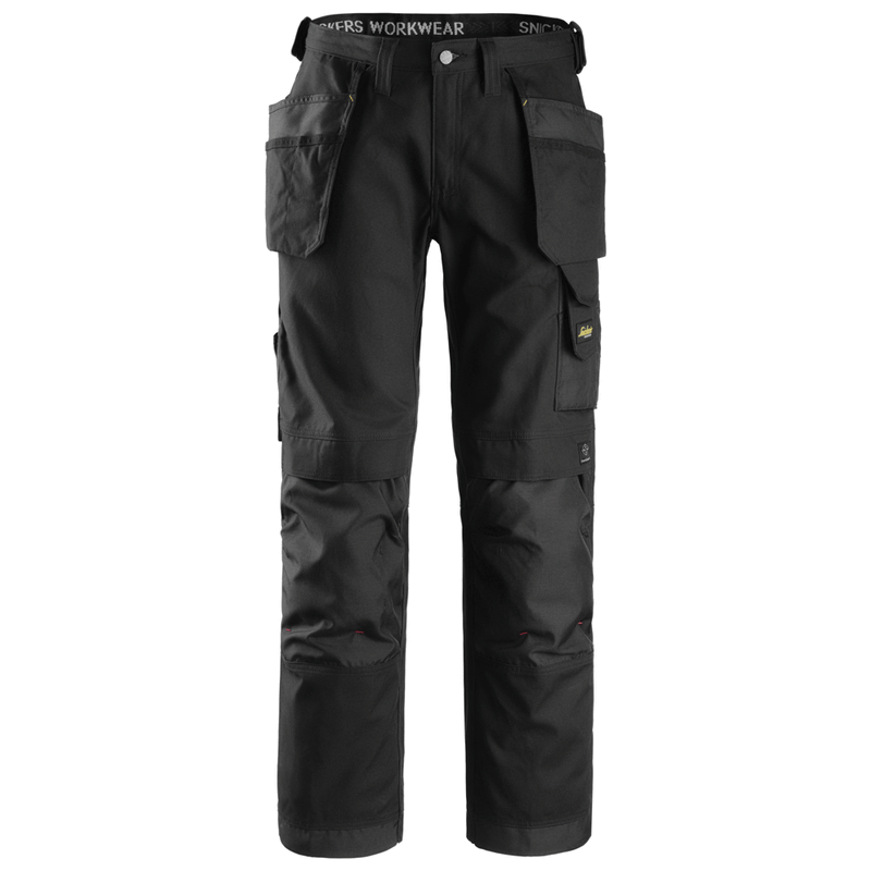 Snickers 3214 Craftsmen Holster Pocket Trousers, Canvas+ Black