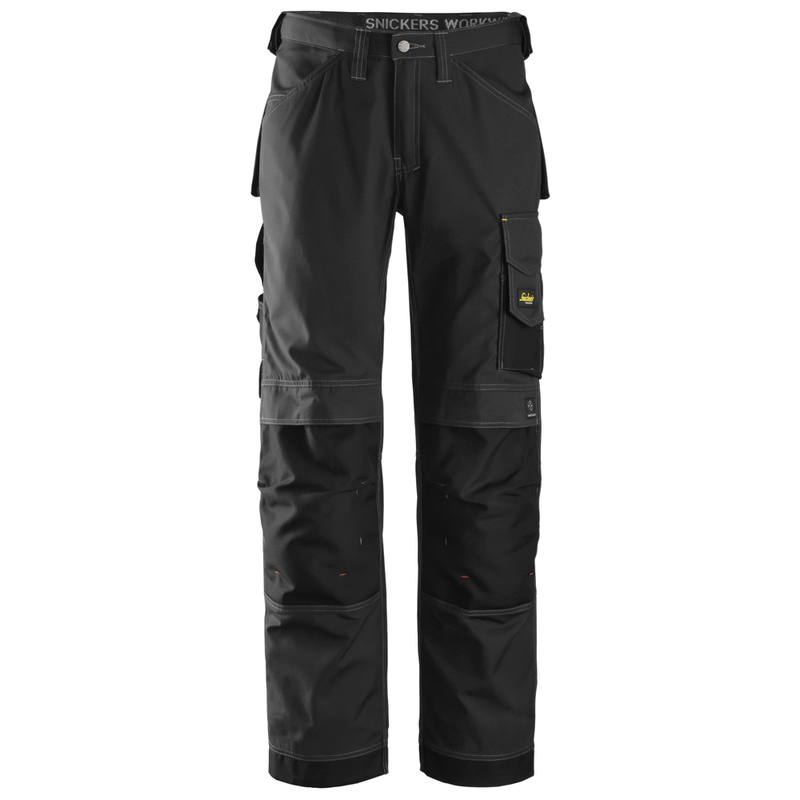 Snickers 3313 Craftsmen Trousers, Rip-Stop Black Waist 47"- Leg 32"- Snickers Size: 62