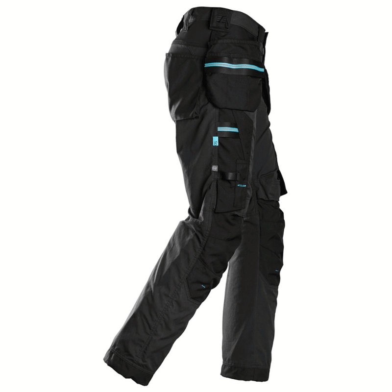 Snickers 6210 LiteWork, 37.5® Holster Pocket Work Trousers Black 35" Waist, 32" Leg - Snickers Size 50