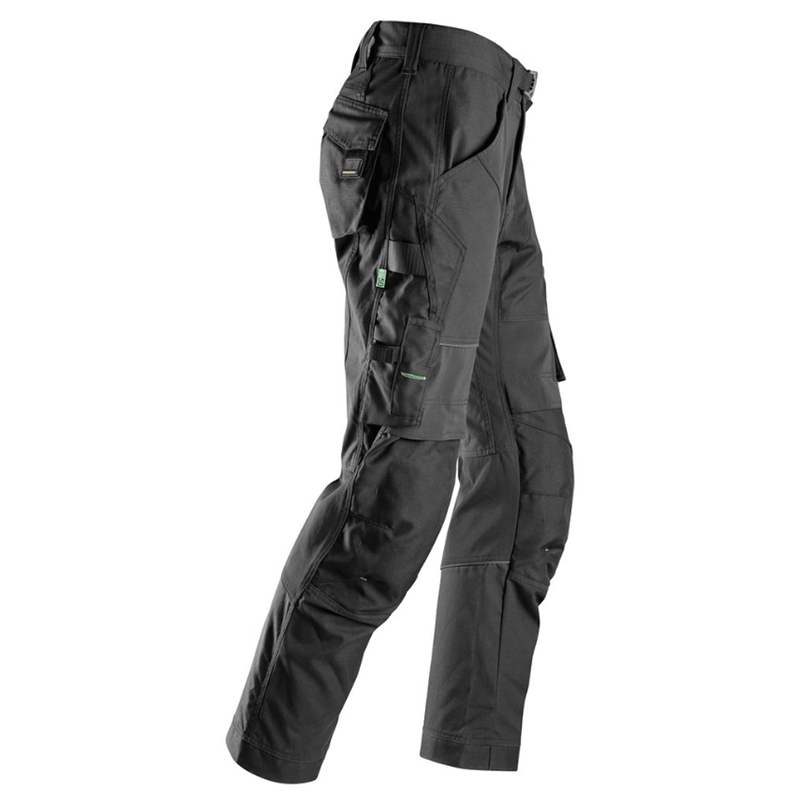 Snickers 6903 FlexiWork Stretch Kneepad Work Trousers Black, 44" Waist 30" Leg-Snickers 120