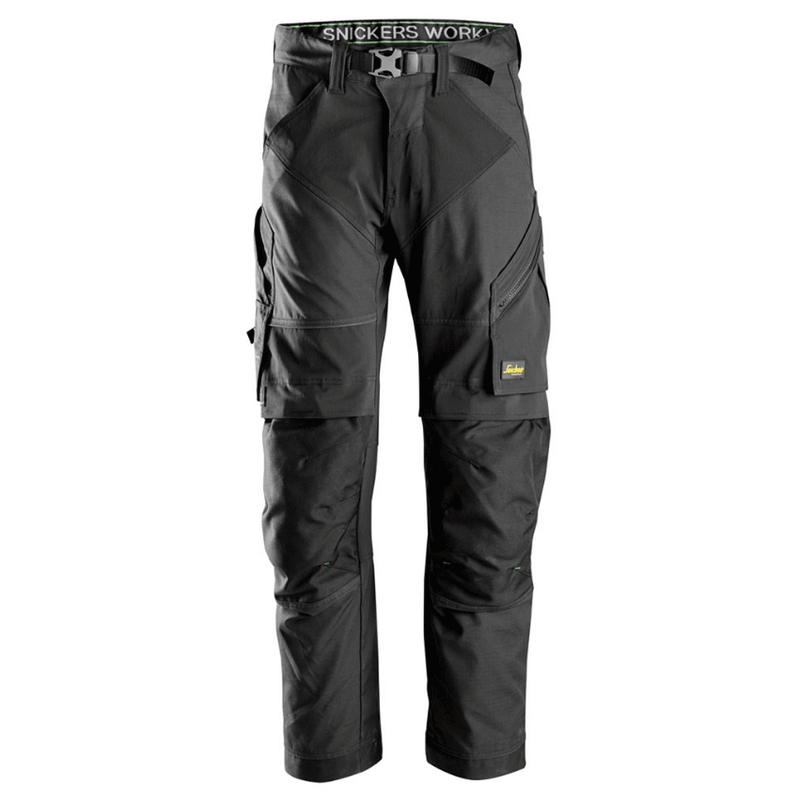 Snickers 6903 FlexiWork Stretch Kneepad Work Trousers Black 30" Waist - 32" Leg - Snickers Size 44