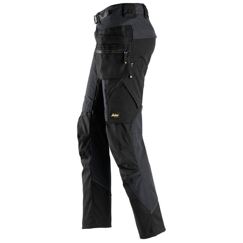 Snickers 6972  FlexiWork, Work Trousers+ Detachable Holster Pockets Black 38" Waist - 37" Leg