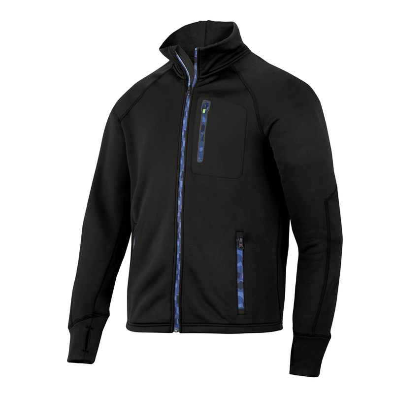 Snickers 8001 FlexiWork Stretch Fleece Jacket Black XS